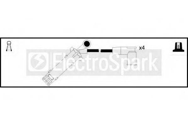 STANDARD OEK729 Комплект дротів запалювання