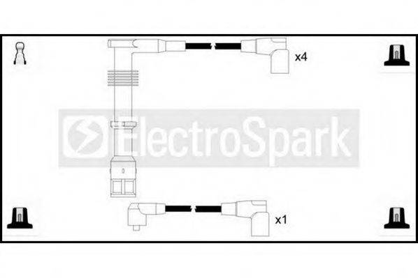 STANDARD OEK1017 Комплект дротів запалювання