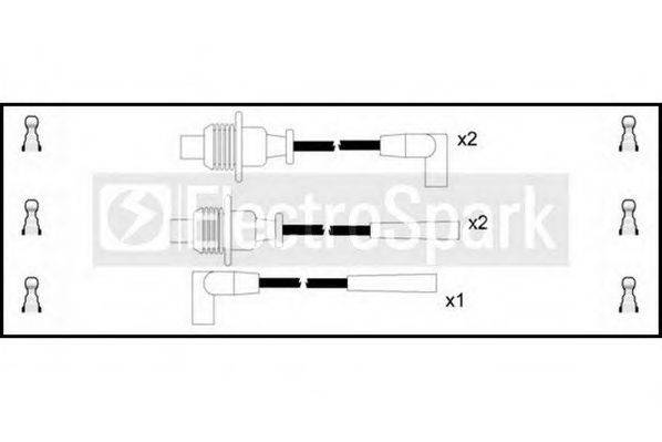 STANDARD OEK066 Комплект дротів запалювання