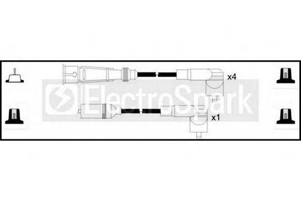 STANDARD OEK956 Комплект дротів запалювання