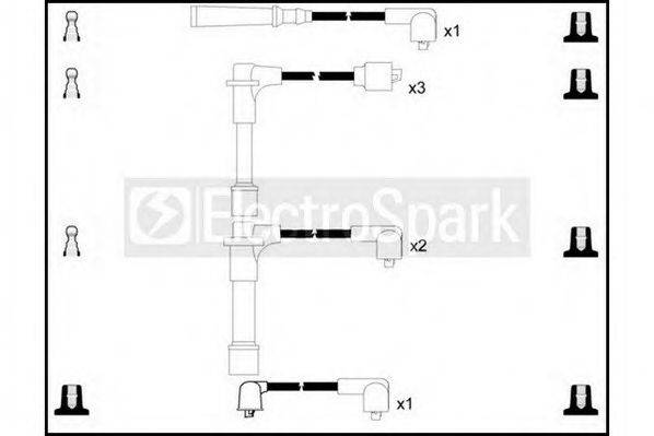 STANDARD OEK374 Комплект дротів запалювання