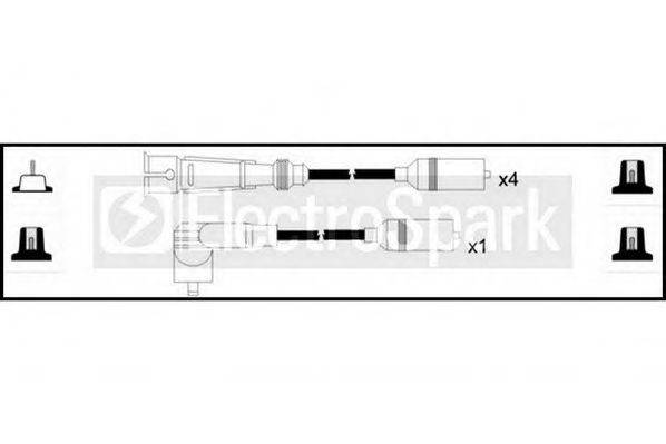 STANDARD OEK997 Комплект дротів запалювання