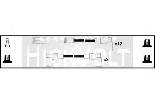 STANDARD OEF499 Комплект дротів запалювання