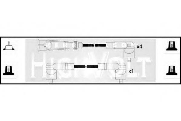 STANDARD OEF627 Комплект дротів запалювання