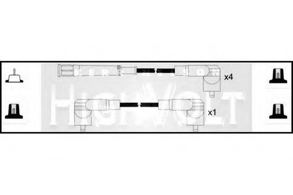 STANDARD OEF035 Комплект дротів запалювання