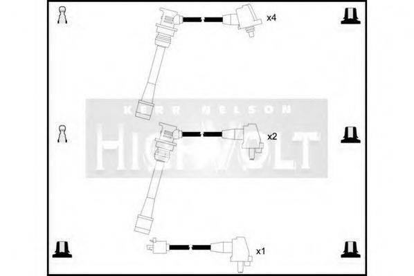 STANDARD OEF396 Комплект дротів запалювання