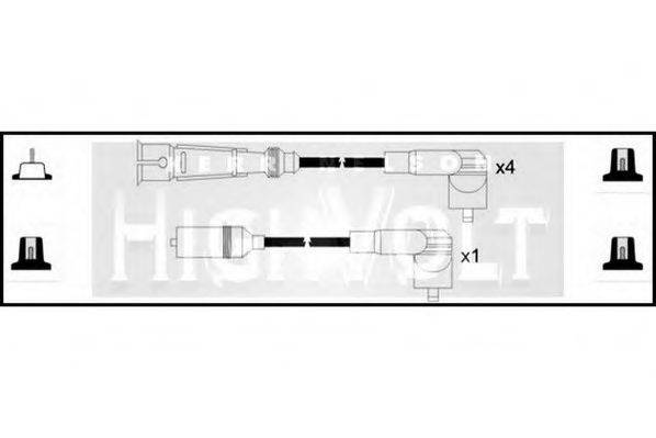 STANDARD OEF671 Комплект дротів запалювання