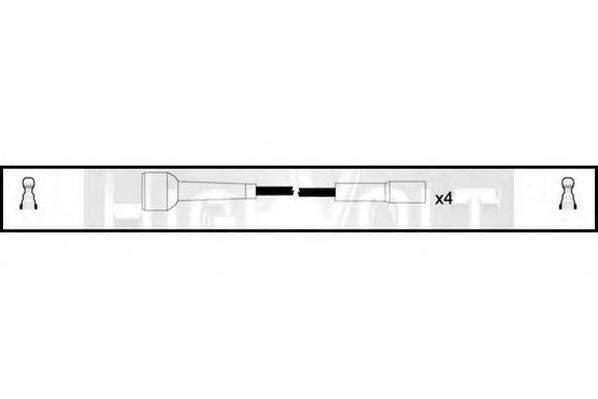 STANDARD OEF699 Комплект дротів запалювання