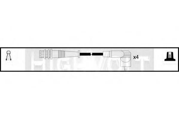 STANDARD OEF449 Комплект дротів запалювання