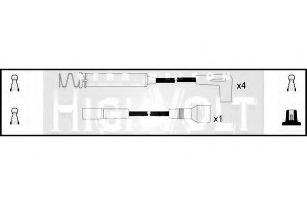 STANDARD OEF944 Комплект дротів запалювання