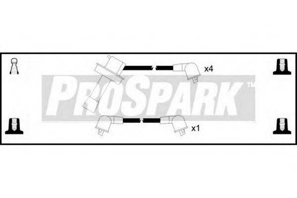 STANDARD OES1174 Комплект дротів запалювання