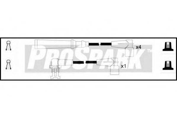 STANDARD OES1235 Комплект дротів запалювання