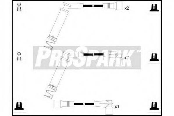 STANDARD OES1306 Комплект дротів запалювання