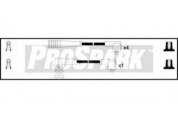 STANDARD OES183 Комплект дротів запалювання