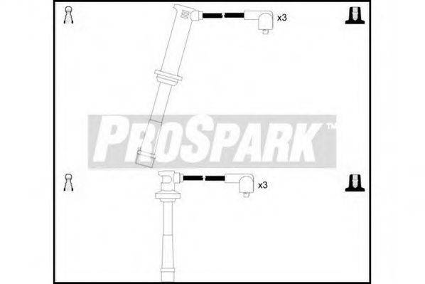 STANDARD OES390 Комплект дротів запалювання