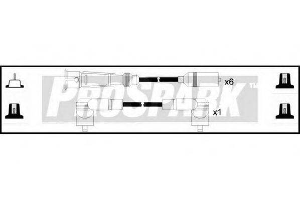 STANDARD OES490 Комплект дротів запалювання