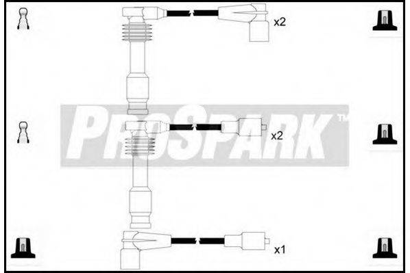 STANDARD OES780 Комплект дротів запалювання