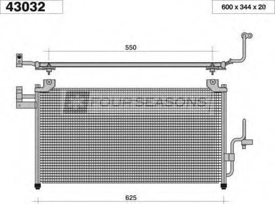 STANDARD F443032 Конденсатор, кондиціонер