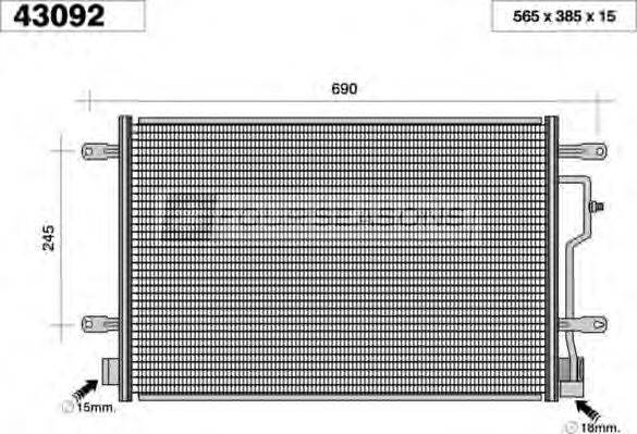 STANDARD F443092 Конденсатор, кондиціонер