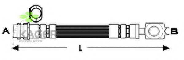 KAGER 380092 Гальмівний шланг