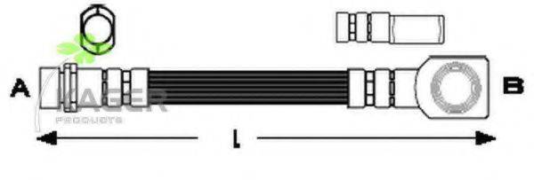 KAGER 380310 Гальмівний шланг