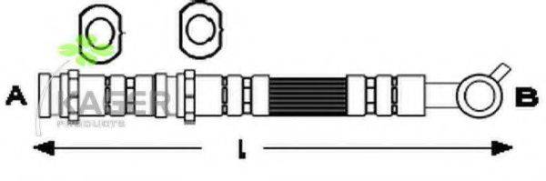 KAGER 380459 Гальмівний шланг