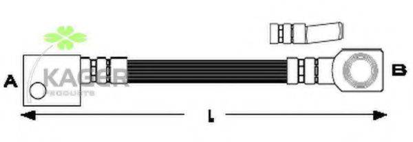KAGER 380522 Гальмівний шланг