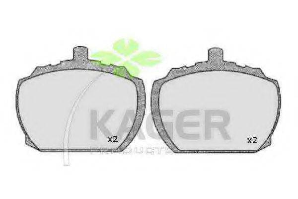 KAGER 350069 Комплект гальмівних колодок, дискове гальмо