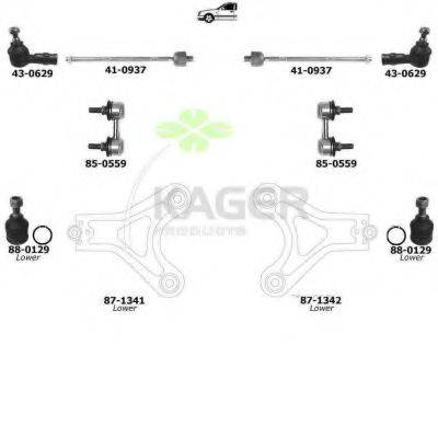 KAGER 800060 Підвіска колеса