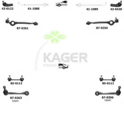 KAGER 800107 Підвіска колеса