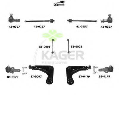 KAGER 800109 Підвіска колеса