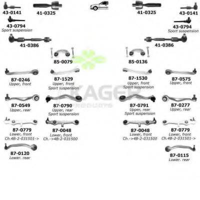 KAGER 800135 Підвіска колеса