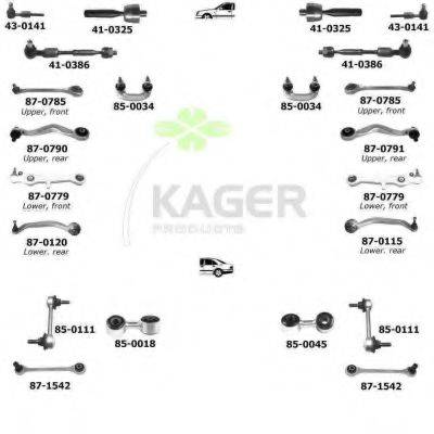 KAGER 800182 Підвіска колеса