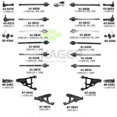 KAGER 800367 Підвіска колеса