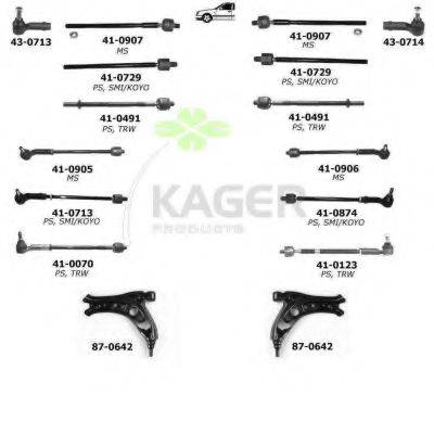 KAGER 800381 Підвіска колеса