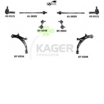 KAGER 800545 Підвіска колеса