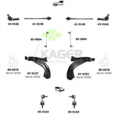 KAGER 800569 Підвіска колеса