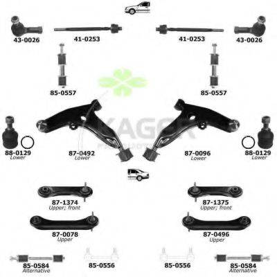 KAGER 800858 Підвіска колеса
