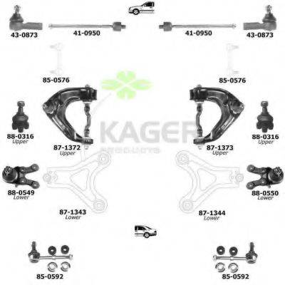 KAGER 800883 Підвіска колеса