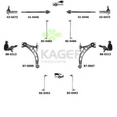 KAGER 800942 Підвіска колеса