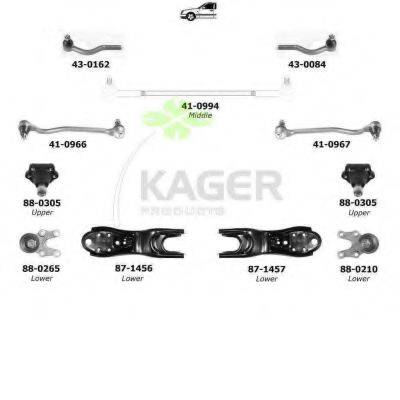 KAGER 801146 Підвіска колеса