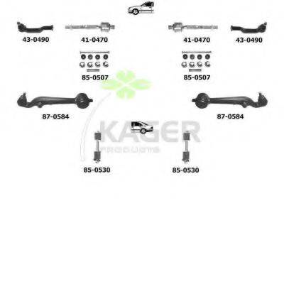 KAGER 801207 Підвіска колеса