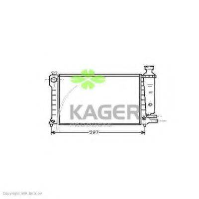 KAGER 310154 Радіатор, охолодження двигуна