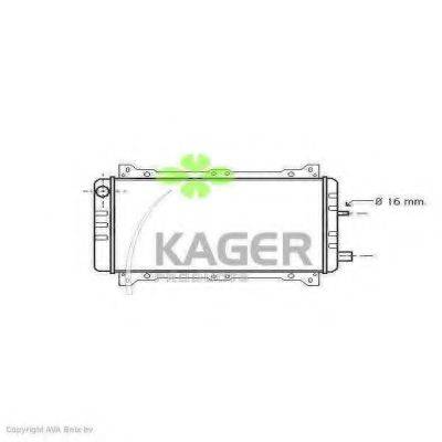 KAGER 310309 Радіатор, охолодження двигуна