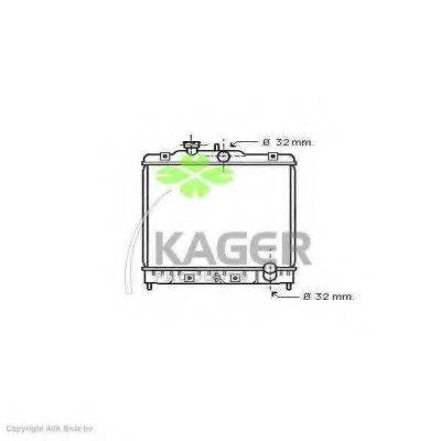 KAGER 310492 Радіатор, охолодження двигуна