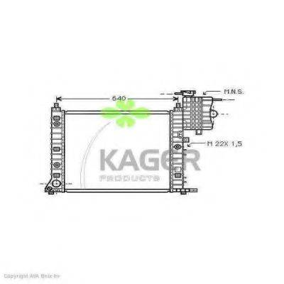 KAGER 310626 Радіатор, охолодження двигуна