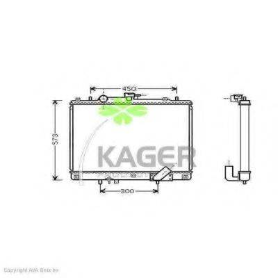 KAGER 310693 Радіатор, охолодження двигуна