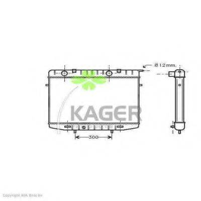 KAGER 310783 Радіатор, охолодження двигуна