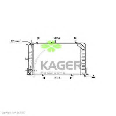 KAGER 311084 Радіатор, охолодження двигуна