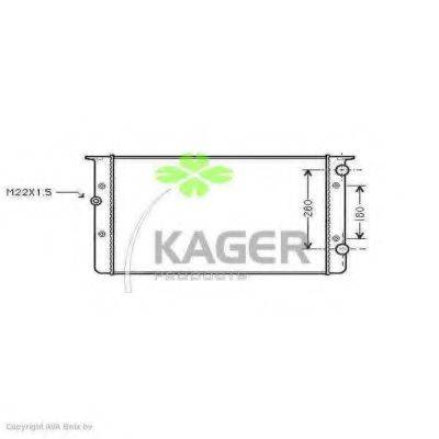 KAGER 311195 Радіатор, охолодження двигуна